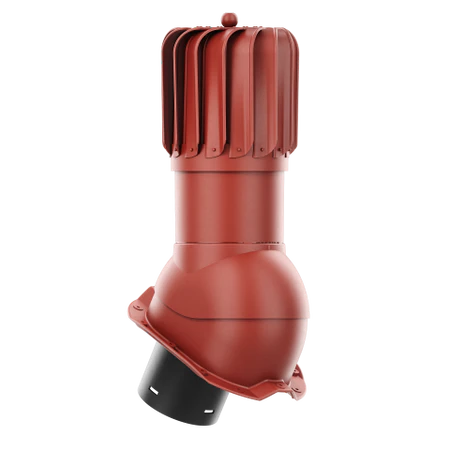 RLP-150-04-PT18 Kominek obrotowy Rotoline do blachy trapezowej profil T18 fi 150mm podłużny czerwony
