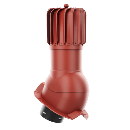 RLP-150-04-PT35 Kominek obrotowy Rotoline do blachy trapezowej profil T35 fi 150mm podłużny czerwony