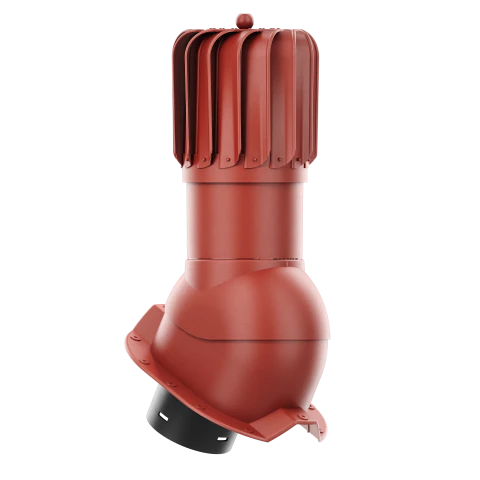 RLP-150-04-PT35 Kominek obrotowy Rotoline do blachy trapezowej profil T35 fi 150mm podłużny czerwony
