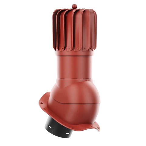 RLP-150-04-PW Kominek obrotowy Rotoline do blachodachówki profil W fi 150mm podłużny czerwony