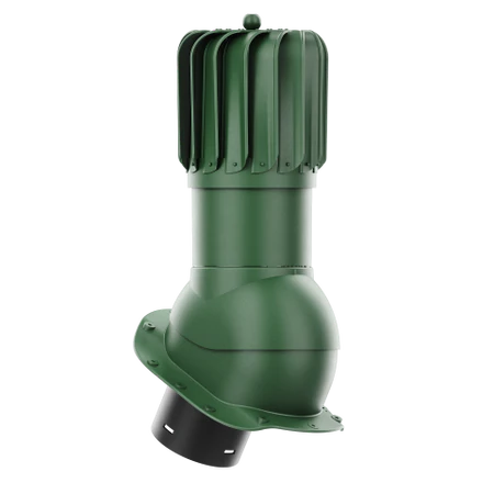 RLP-150-05-PB Kominek obrotowy Rotoline do blachodachówki profil B fi 150mm podłużny zielony