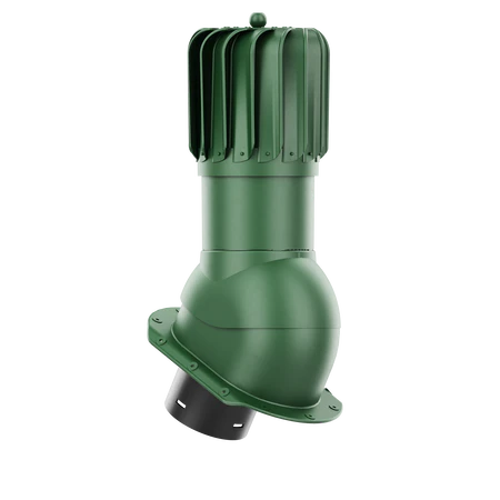 RLP-150-05-PE Kominek obrotowy Rotoline do blachodachówki profil E fi 150mm podłużny zielony