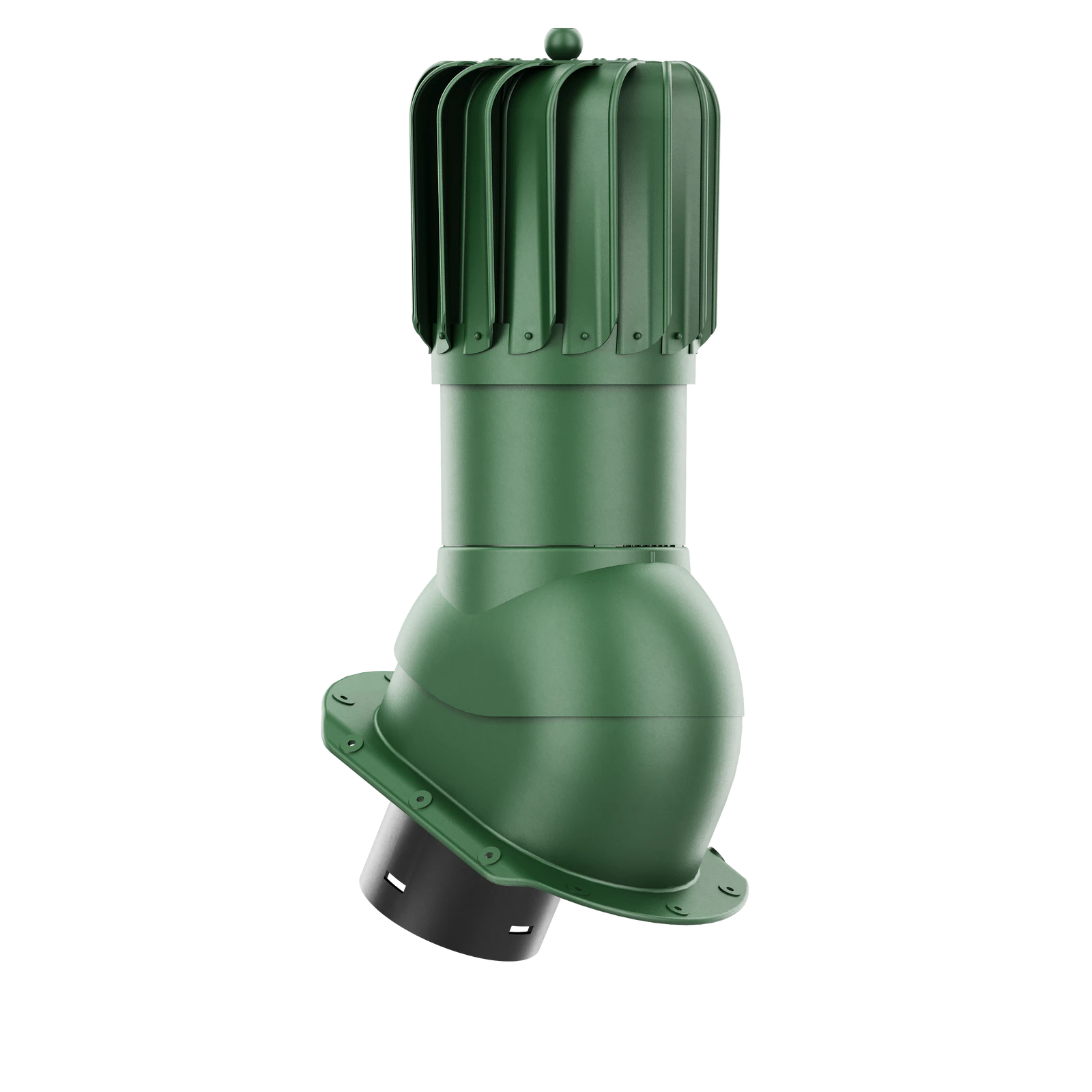 RLP-150-05-PE Kominek obrotowy Rotoline do blachodachówki profil E fi 150mm podłużny zielony