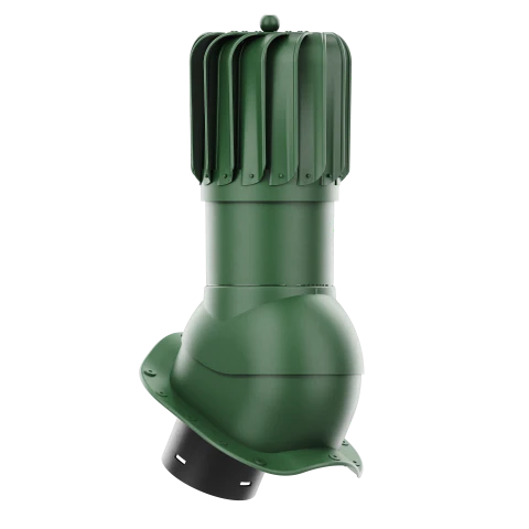 RLP-150-05-PW Kominek obrotowy Rotoline do blachodachówki profil W fi 150mm podłużny zielony