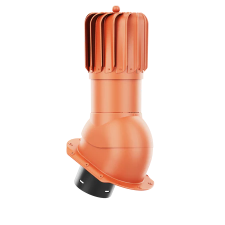 RLP-150-06-PE Kominek obrotowy Rotoline do blachodachówki profil E fi 150mm podłużny ceglasty