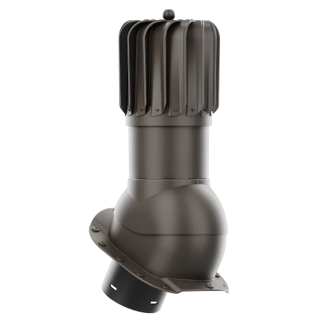 RLP-150-07-PA Kominek obrotowy Rotoline do blachodachówki profil A fi 150mm podłużny ciemny brąz