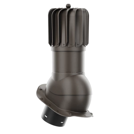 RLP-150-07-PB Kominek obrotowy Rotoline do blachodachówki profil B fi 150mm podłużny ciemny brąz