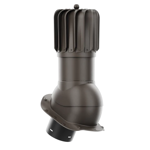 RLP-150-07-PB Kominek obrotowy Rotoline do blachodachówki profil B fi 150mm podłużny ciemny brąz