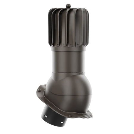 RLP-150-07-PG Kominek obrotowy Rotoline do blachodachówki profil G fi 150mm podłużny ciemny brąz