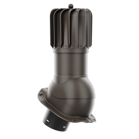 RLP-150-07-PG Kominek obrotowy Rotoline do blachodachówki profil G fi 150mm podłużny ciemny brąz