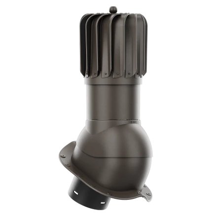 RLP-150-07-PN Kominek obrotowy Rotoline do blachodachówki profil N fi 150mm podłużny ciemny brąz