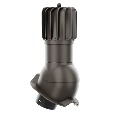 RLP-150-07-PT35 Kominek obrotowy Rotoline do blachy trapezowej profil T35 fi 150mm podłużny ciemny brąz