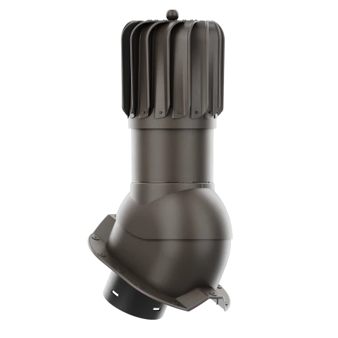 RLP-150-07-PT35 Kominek obrotowy Rotoline do blachy trapezowej profil T35 fi 150mm podłużny ciemny brąz