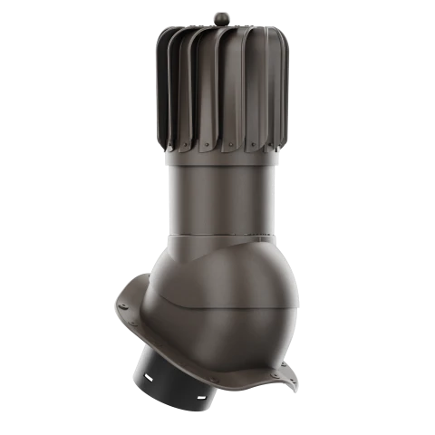 RLP-150-07-PW Kominek obrotowy Rotoline do blachodachówki profil W fi 150mm podłużny ciemny brąz