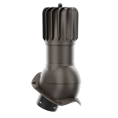 RLP-150-07-PX Kominek obrotowy Rotoline do blachodachówki profil X fi 150mm podłużny ciemny brąz
