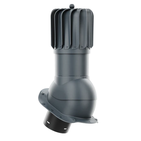 RLP-150-09-PB Kominek obrotowy Rotoline do blachodachówki profil B fi 150mm podłużny antracytowy