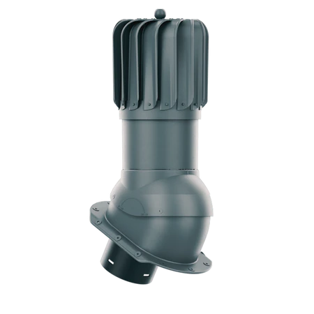 RLP-150-09-PE Kominek obrotowy Rotoline do blachodachówki profil E fi 150mm podłużny antracytowy