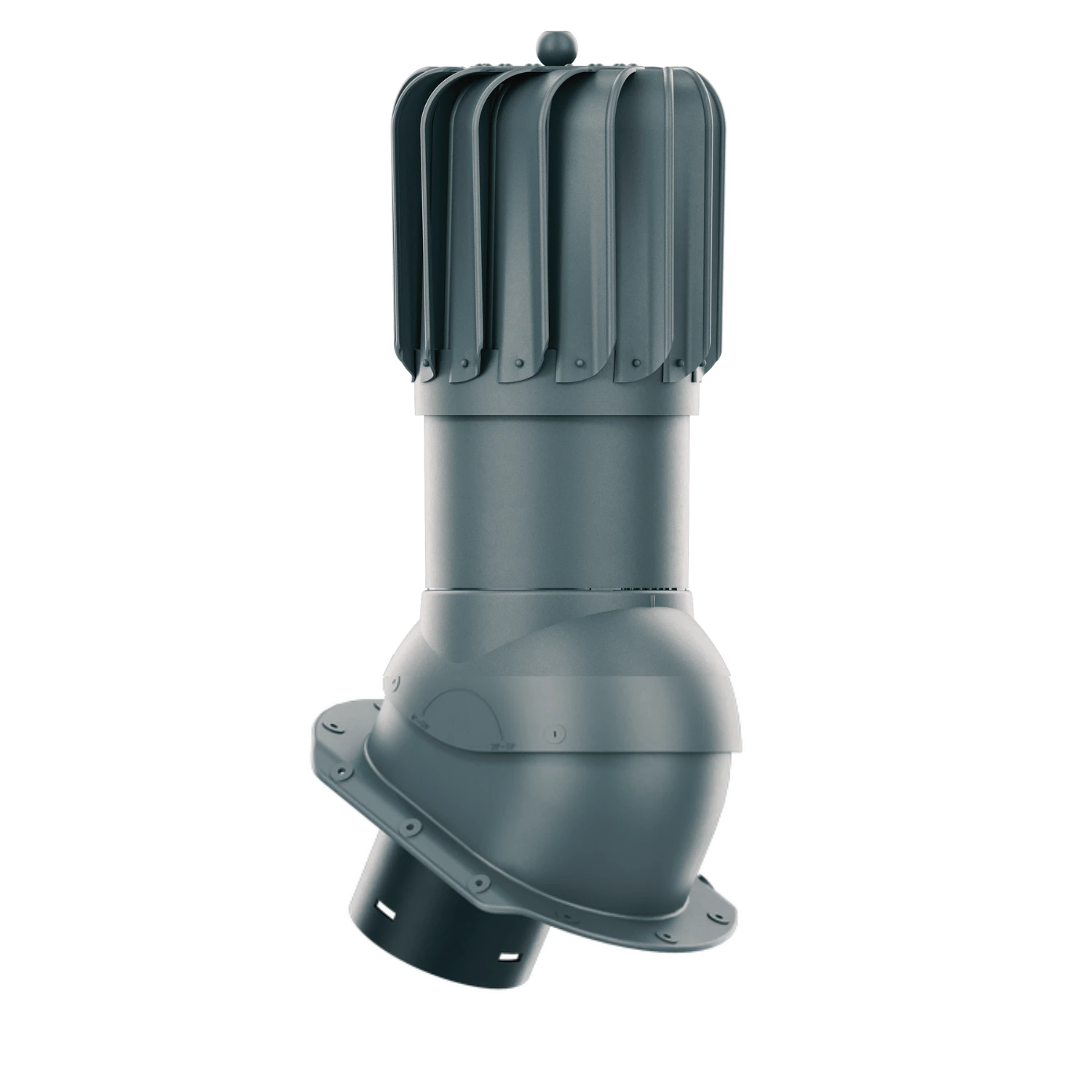 RLP-150-09-PE Kominek obrotowy Rotoline do blachodachówki profil E fi 150mm podłużny antracytowy