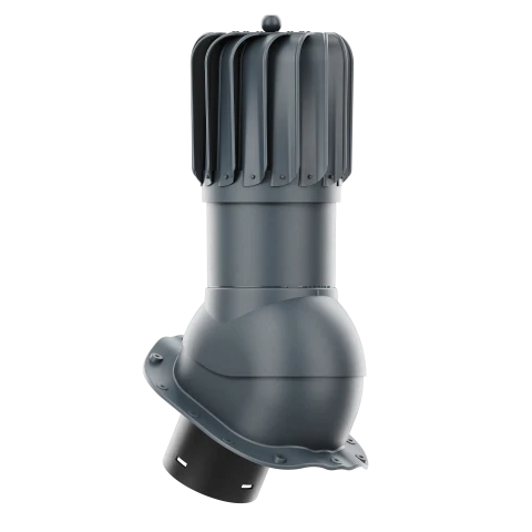 RLP-150-09-PG Kominek obrotowy Rotoline do blachodachówki profil G fi 150mm podłużny antracytowy