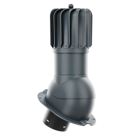 RLP-150-09-PM Kominek obrotowy Rotoline do blachodachówki profil M fi 150mm podłużny antracytowy