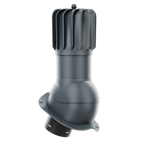 RLP-150-09-PN Kominek obrotowy Rotoline do blachodachówki profil N fi 150mm podłużny antracytowy