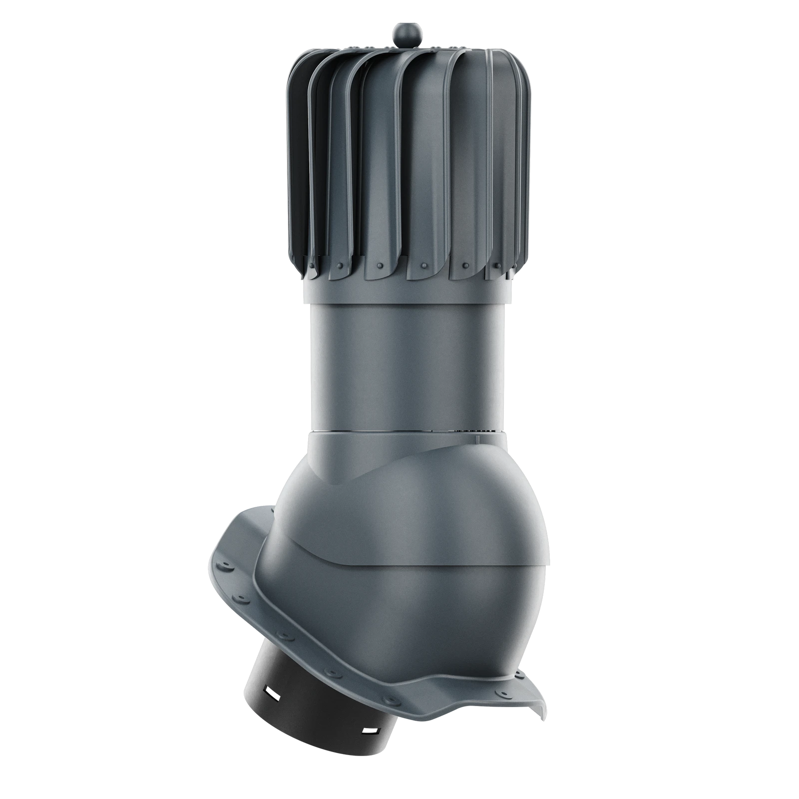 RLP-150-09-PR Kominek obrotowy Rotoline do blachodachówki profil R fi 150mm podłużny antracytowy
