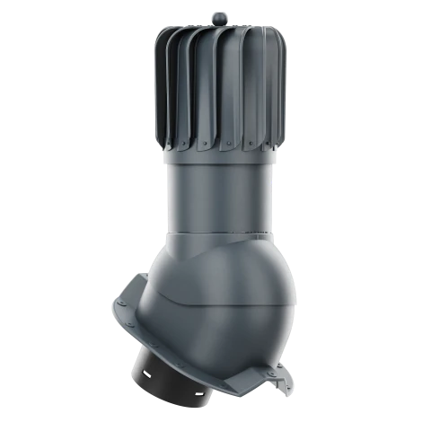 RLP-150-09-PT35 Kominek obrotowy Rotoline do blachy trapezowej profil T35 fi 150mm podłużny antracytowy