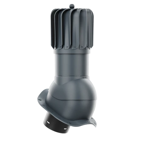 RLP-150-09-PW Kominek obrotowy Rotoline do blachodachówki profil W fi 150mm podłużny antracytowy