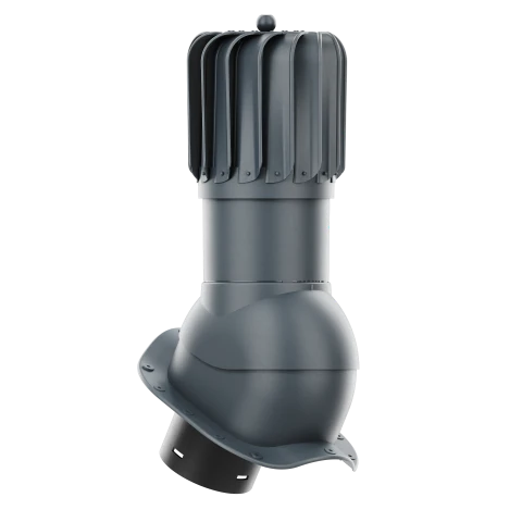 RLP-150-09-PW Kominek obrotowy Rotoline do blachodachówki profil W fi 150mm podłużny antracytowy