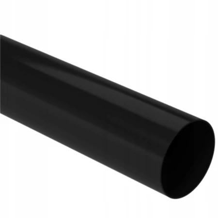 Rura spustowa 90mm GALECO STAL Czarny RAL 9005 długość 1mb