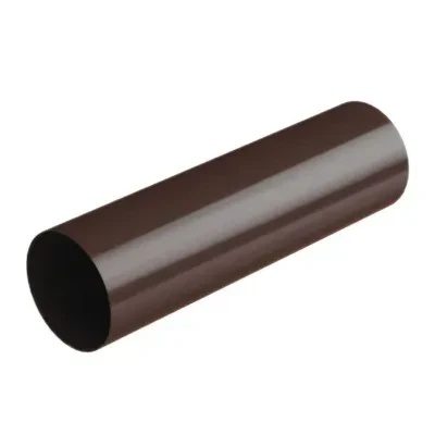 Rura spustowa Stal 100mm 1mb brąz ciemny RAL8019 Galeco