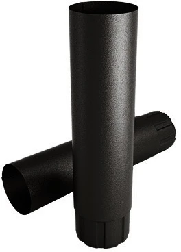 Rura spustowa systemu Budmat Flamingo 100 mm ciemnobrązowy 387 / RAL8019 / 1 metr