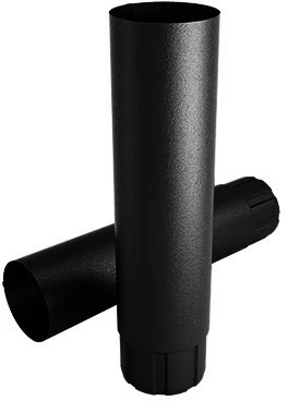 Rura spustowa systemu Flamingo BUDMAT 90mm czarny 015 / RAL9005 / 3 metry