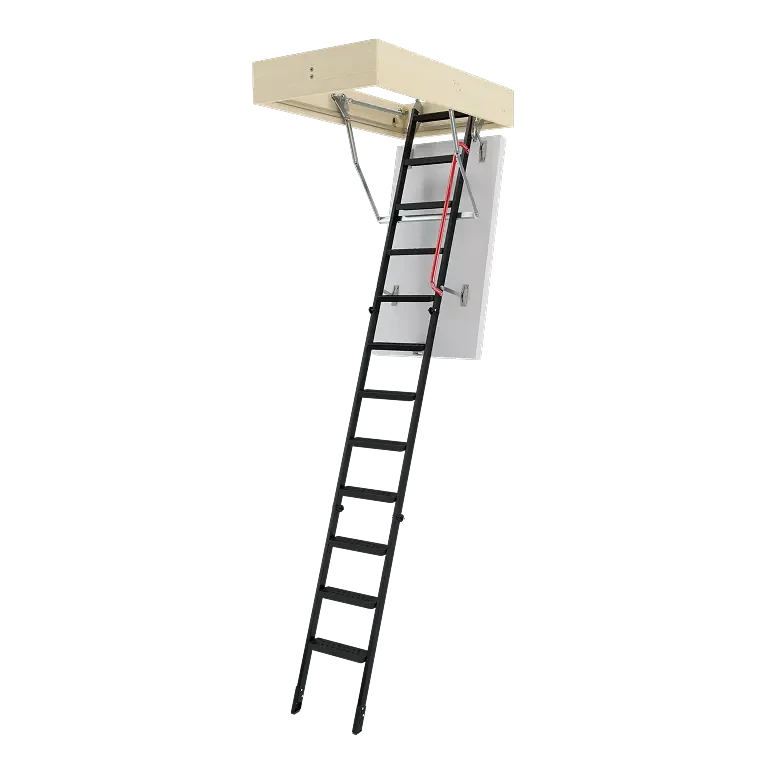 Schody strychowe metalowe 3-segmentowe Fakro LME EnergyEfficient 60x120/280