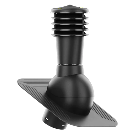 SL-125-02-KPG Kominek wentylacyjny Smartline pod gont/pape fi 125mm nieocieplony czarny