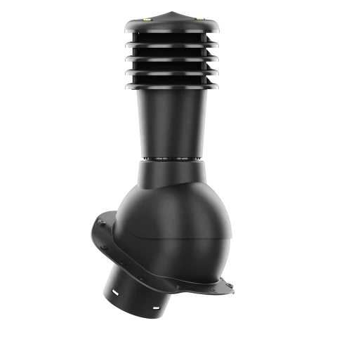 SL-125-02-PB Kominek wentylacyjny Smartline do blachodachówki profil B fi 125mm nieocieplony czarny