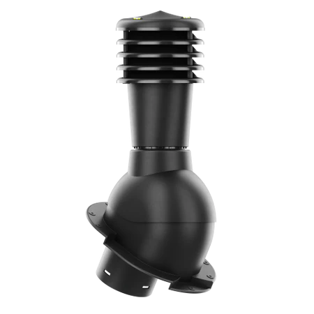 SL-125-02-PK Kominek wentylacyjny Smartline do blachy dachówkowej karpiówki fi 125mm nieocieplony czarny