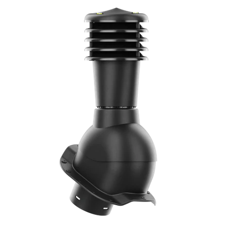 SL-125-02-PR Kominek wentylacyjny Smartline do blachodachówki profil R fi 125mm nieocieplony czarny
