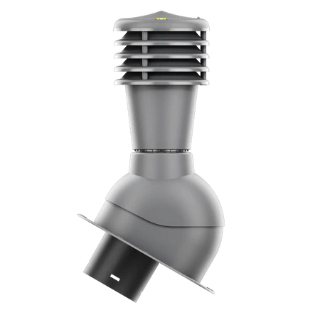 SL-125-03-PE Kominek wentylacyjny Smartline do blachodachówki profil E fi 125mm nieocieplony grafit