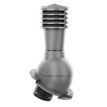 SL-125-03-PK Kominek wentylacyjny Smartline do blachy dachówkowej karpiówki fi 125mm nieocieplony grafit