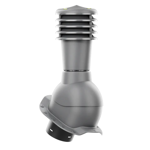 SL-125-03-PR Kominek wentylacyjny Smartline do blachodachówki profil R fi 125mm nieocieplony grafit