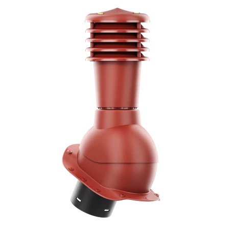 SL-125-04-PB Kominek wentylacyjny Smartline do blachodachówki profil B fi 125mm nieocieplony czerwony