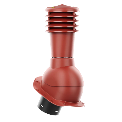 SL-125-04-PB Kominek wentylacyjny Smartline do blachodachówki profil B fi 125mm nieocieplony czerwony