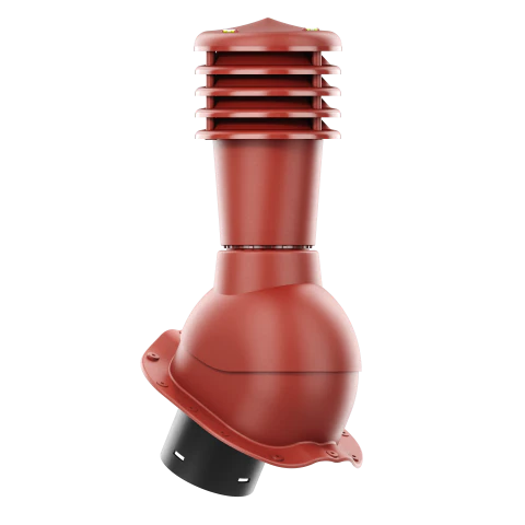 SL-125-04-PF Kominek wentylacyjny Smartline do blachodachówki profil F fi 125mm nieocieplony czerwony