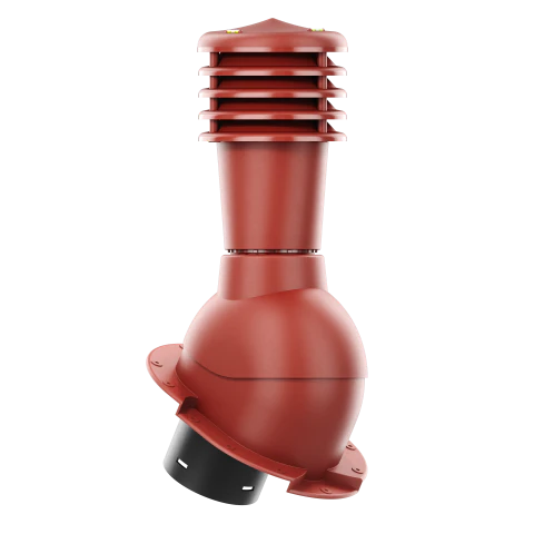 SL-125-04-PK Kominek wentylacyjny Smartline do blachy dachówkowej karpiówki fi 125mm nieocieplony czerwony