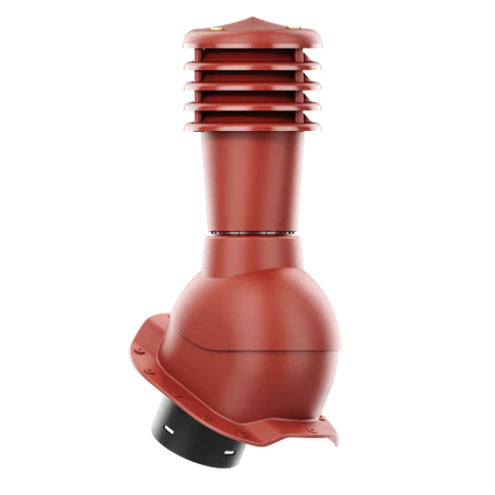 SL-125-04-PR Kominek wentylacyjny Smartline do blachodachówki profil R fi 125mm nieocieplony czerwony