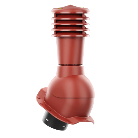 SL-125-04-PR Kominek wentylacyjny Smartline do blachodachówki profil R fi 125mm nieocieplony czerwony