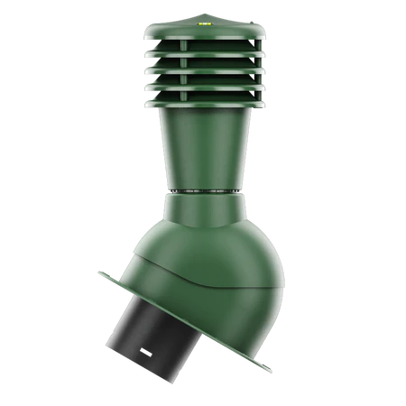 SL-125-05-PE Kominek wentylacyjny Smartline do blachodachówki profil E fi 125mm nieocieplony zielony