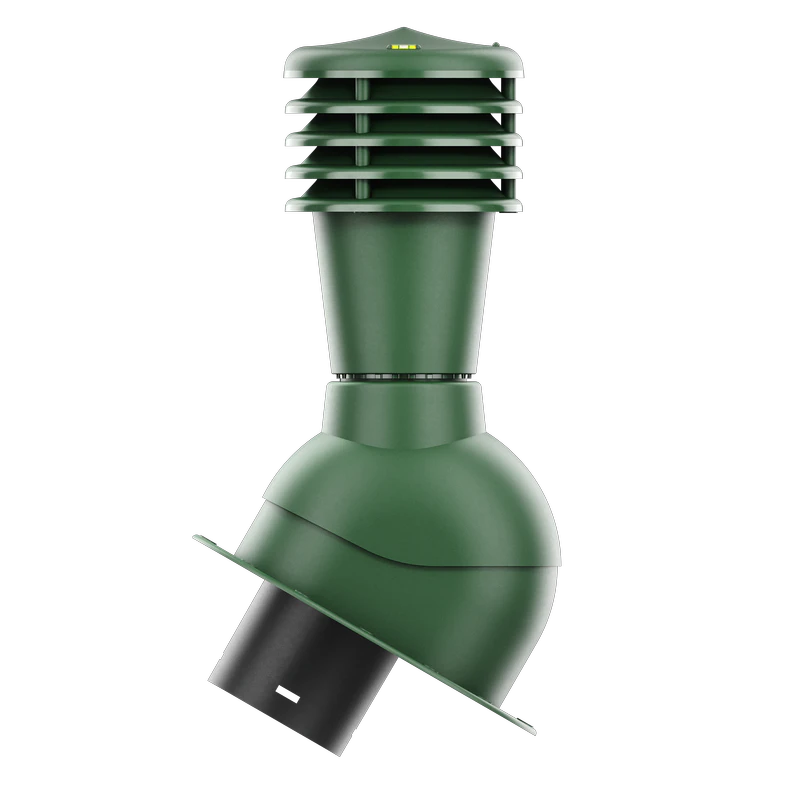 SL-125-05-PE Kominek wentylacyjny Smartline do blachodachówki profil E fi 125mm nieocieplony zielony