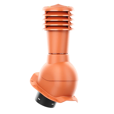 SL-125-06-PR Kominek wentylacyjny Smartline do blachodachówki profil R fi 125mm nieocieplony ceglasty